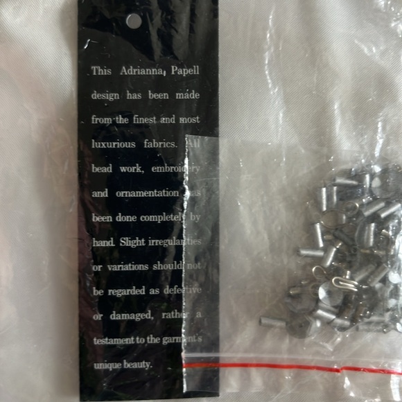 Formal Adrianna Papell, sequined taupe and silver floral, full length dress - Picture 6 of 7